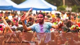  Presentation with holi festival - 