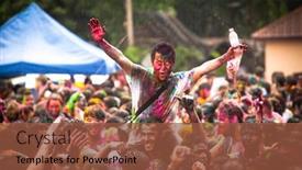  Presentation with holi festival - 