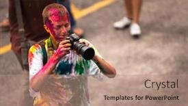  Presentation with holi festival - 
