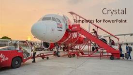  Presentation with airasia - Amazing presentation theme having kuala-lumpur-malaysia-may-02 backdrop and a soft green colored foreground