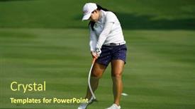  Presentation with country club - PPT theme featuring kuala-lumpur-malaysia-october-09 background and a tawny brown colored foreground