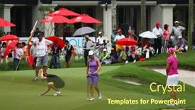  Presentation with golf tournament - Amazing slide set having kuala-lumpur-malaysia-october-16 backdrop and a tawny brown colored foreground