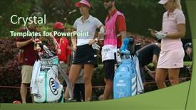  Presentation with golf tournament - Audience pleasing PPT theme consisting of kuala-lumpur-malaysia-october-29 backdrop and a tawny brown colored foreground