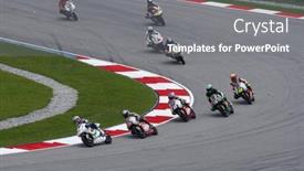  Presentation with race circuit - Slide deck with kuala-lumpur-malaysia-october-9 background and a gray colored foreground