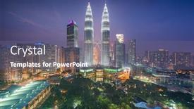  Presentation with kuala lumpur malaysia skyline - Presentation theme with kuala-lumpur-malaysia-park background and a gray colored foreground