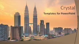  Presentation with kuala lumpur malaysia skyline - PPT theme enhanced with kuala-lumpur-malaysia-park background and a coral colored foreground