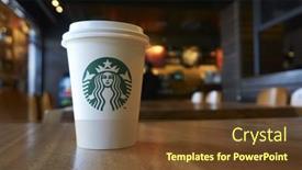  Presentation with starbuck coffee - Presentation consisting of kuala-lumpur-malaysia-september-2016 background and a tawny brown colored foreground