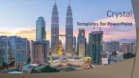  Presentation with kuala lumpur malaysia skyline - 