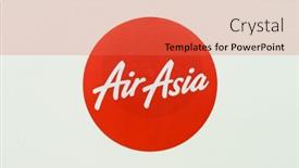  Presentation with airasia - Beautiful presentation design featuring kuala-lumpur-may-06-airasia backdrop and a coral colored foreground