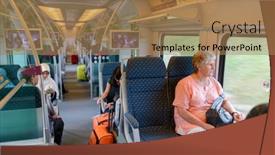  Presentation with rail - Audience pleasing slides consisting of kuala-lumpur-may-06-klia backdrop and a coral colored foreground