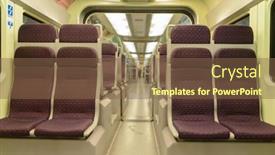  Presentation with rail - Cool new PPT theme with kuala-lumpur-may-06-klia backdrop and a tawny brown colored foreground