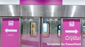  Presentation with rail - Amazing theme having kuala-lumpur-may-06-klia backdrop and a coral colored foreground