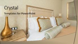  Presentation with bedroom modern - Cool new slide deck with kubes - bedroom room in modern style backdrop and a soft green colored foreground