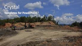  Presentation with plantation palm oil - PPT theme enhanced with kuching-malaysia-april-27-2014 background and a ocean colored foreground