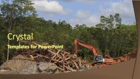  Presentation with oil palm plantation - Slide set with kuching-malaysia-april-27-2014 background and a tawny brown colored foreground