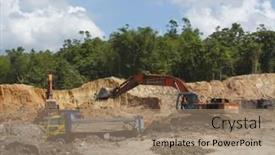  Presentation with oil palm plantation - Colorful theme enhanced with kuching-malaysia-april-27-2014 backdrop and a coral colored foreground