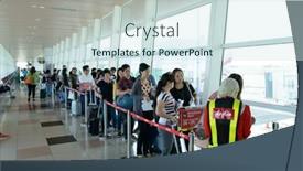  Presentation with sarawak - Audience pleasing PPT theme consisting of kuching-may-06-airport-interior backdrop and a sky blue colored foreground