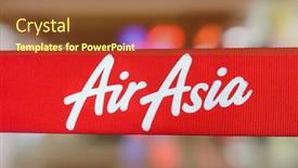  Presentation with airasia - PPT theme enhanced with kuching-may-06-red-tape background and a tawny brown colored foreground