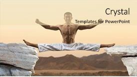  Presentation with martial arts - Colorful presentation theme enhanced with kudoes - martial arts masters karate practice backdrop and a lemonade colored foreground