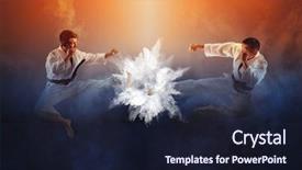  Presentation with philippine martial arts - Presentation theme consisting of kudos - fighter practising his art martial background and a wine colored foreground