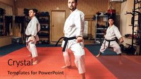  Presentation with philippine martial arts - Beautiful presentation featuring kudos - martial arts fight training backdrop and a red colored foreground