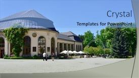  Presentation with resorts - Amazing presentation theme having kudowa-zdroj-poland-may-20 backdrop and a light blue colored foreground