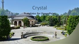  Presentation with resorts - Beautiful presentation design featuring kudowa-zdroj-poland-may-20 backdrop and a light blue colored foreground