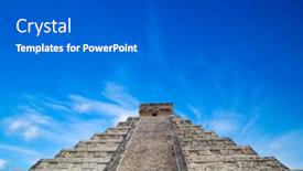  Presentation with pyramid - Slide deck featuring kukulkan-pyramid-in-chichen-itza background and a dark gray colored foreground