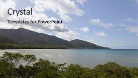  Presentation with queensland - Colorful slides enhanced with kulki lookout in cape tribulation backdrop and a light blue colored foreground