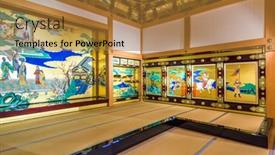  Presentation with governance - Audience pleasing presentation theme consisting of kumamoto-japan-december-10-2015 backdrop and a gold colored foreground