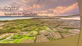  Presentation with japan - Amazing theme having kumejima-okinawa-japan-at-tatami backdrop and a coral colored foreground