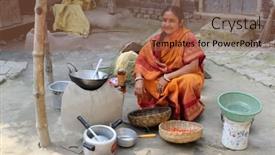  Presentation with old west - PPT theme featuring kumrokhali-india-february-13-traditional background and a coral colored foreground