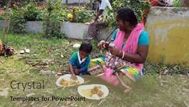 Presentation with village india - Cool new slide set with kumrokhali-india-february-23-2020 backdrop and a  colored foreground