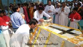  Presentation with father birthday - Presentation theme featuring kumrokhali-india-february-23-2020 background and a coral colored foreground