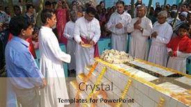  Presentation with father birthday - Presentation theme featuring kumrokhali-india-february-23-2020 background and a coral colored foreground