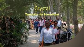  Presentation with lourdes - Slides featuring kumrokhali-india-february-23-2020 background and a tawny brown colored foreground