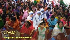  Presentation with lourdes - Amazing slide set having kumrokhali-india-february-23-2020 backdrop and a tawny brown colored foreground