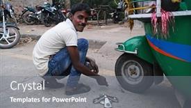  Presentation with tuk - Presentation featuring kumrokhali-india-february-24-2020 background and a gray colored foreground