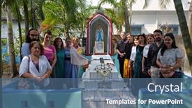  Presentation with father birthday - Presentation design having kumrokhali-india-february-28-2020 background and a ocean colored foreground