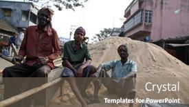  Presentation with construction materials - Slide set consisting of kumrokhali-india-january-12-men background and a gray colored foreground