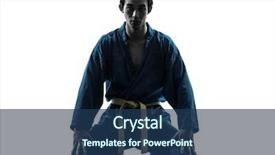  Presentation with martial arts - Audience pleasing theme consisting of traffic through city cityscape of china backdrop and a gray colored foreground