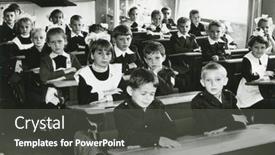  Presentation with schools - Presentation design featuring kursk-ussr-circa-1976 background and a dark gray colored foreground