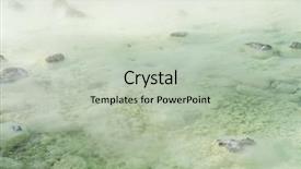  Presentation with onsen - Presentation design consisting of kusatsu onsen background and a mint green colored foreground