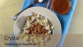  Presentation with egyptian restaurant - Cool new slides with kushari'- a popular egyptian rice backdrop and a coral colored foreground