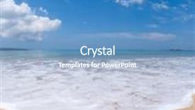  Presentation with bali - Slide deck consisting of kuta beach in bali indonesia background and a teal colored foreground