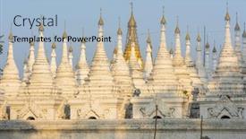  Presentation with page - Slide deck consisting of kuthodaw-pagoda-contains-the-worlds background and a light blue colored foreground