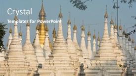  Presentation with caves - Presentation with kuthodaw-pagoda-contains-the-worlds background and a seafoam green colored foreground