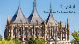  Presentation with kutna hora - Slide deck featuring kutna-hora-st-barbara-cathedral background and a light blue colored foreground