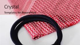  Presentation with arabic - Colorful slides enhanced with kuwait - arabic fashion clothes backdrop and a coral colored foreground