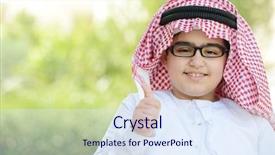  Presentation with kuwait - Amazing presentation theme having kuwait - arabic kid backdrop and a sky blue colored foreground